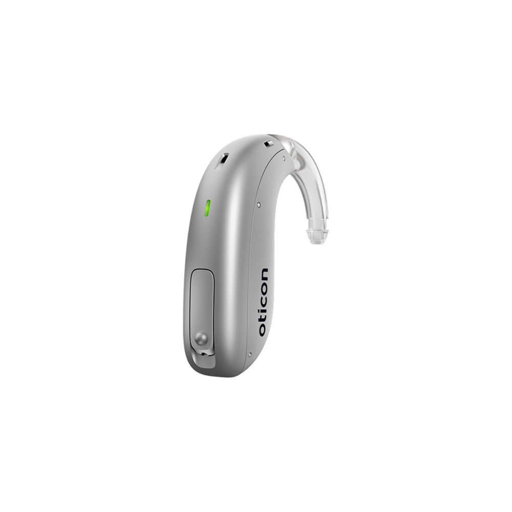 Oticon More 1 miniBTE-R, Silver Gray image number 1.0