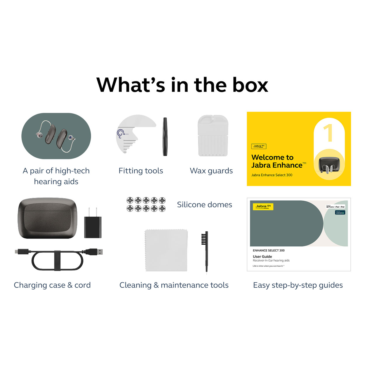 Jabra Enhance Select 300 w/Premium Care, Warm Gray image number 9