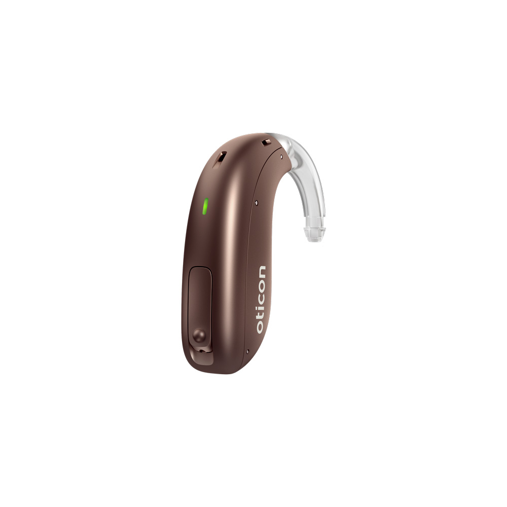 Oticon More 1 miniBTE-T, Chestnut Brown image number 1.0