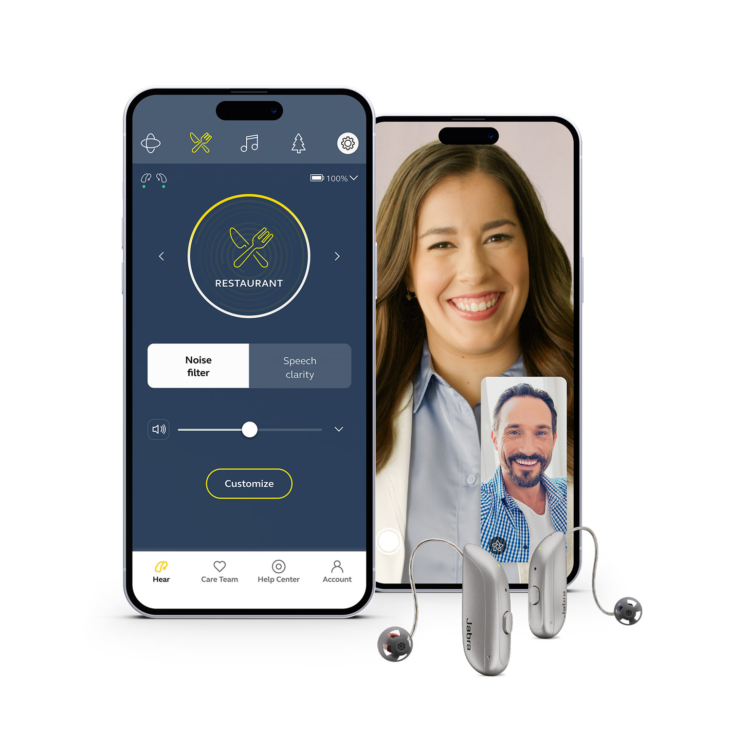 Jabra Enhance Select 300 w/Premium Care, Sparkling Silver image number 3
